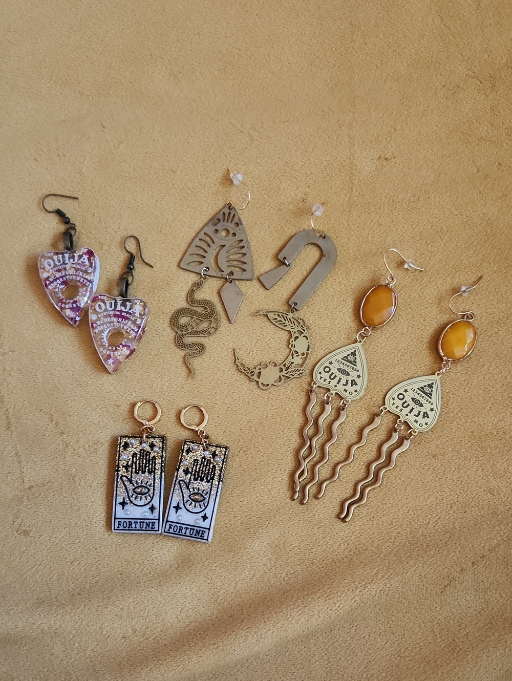 Assorted Women’s Ouija & Fortune Halloween Mystical Earrings